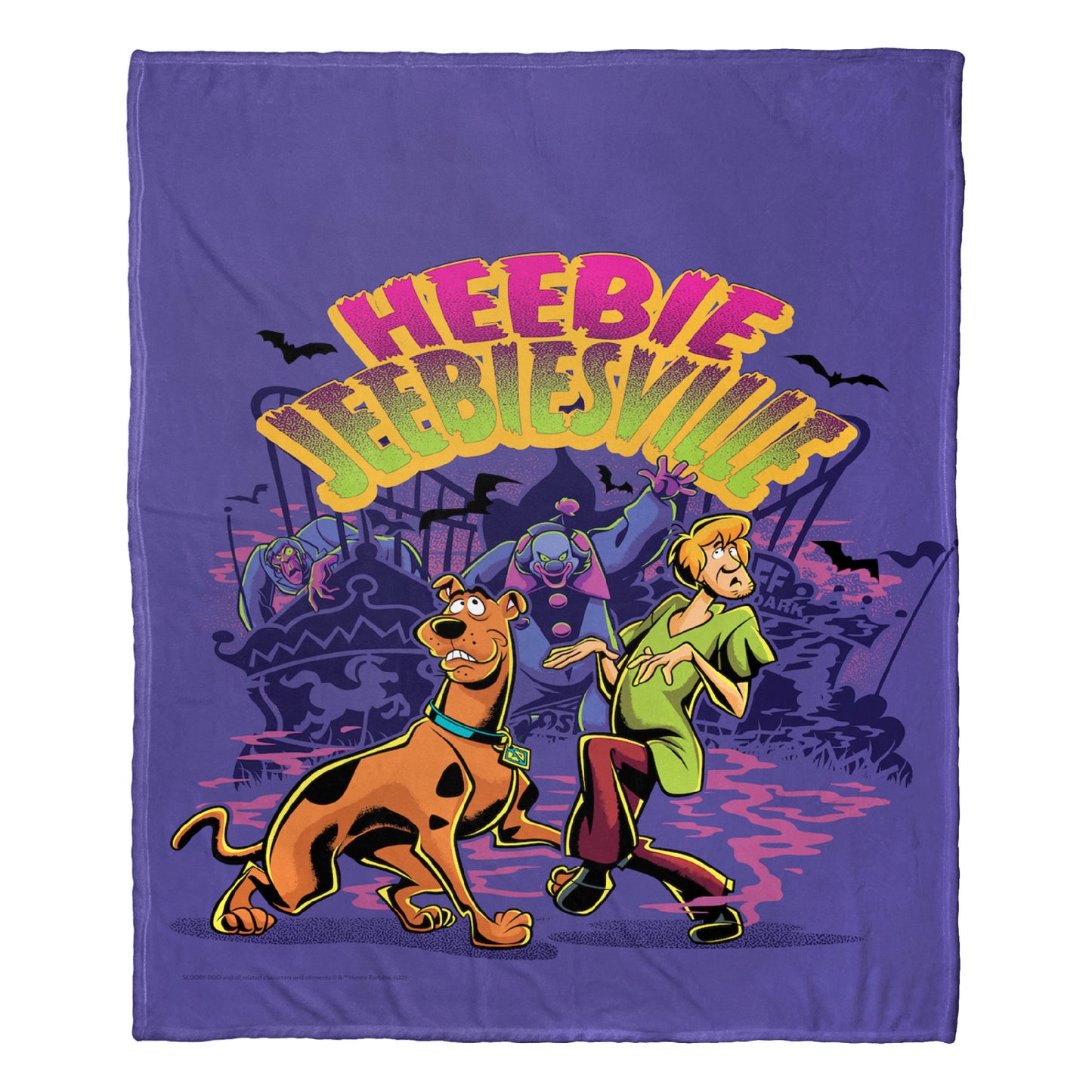 Warner Bros. Scooby-Doo Heebie Jeebiesville Throw Blanket 50"x60"