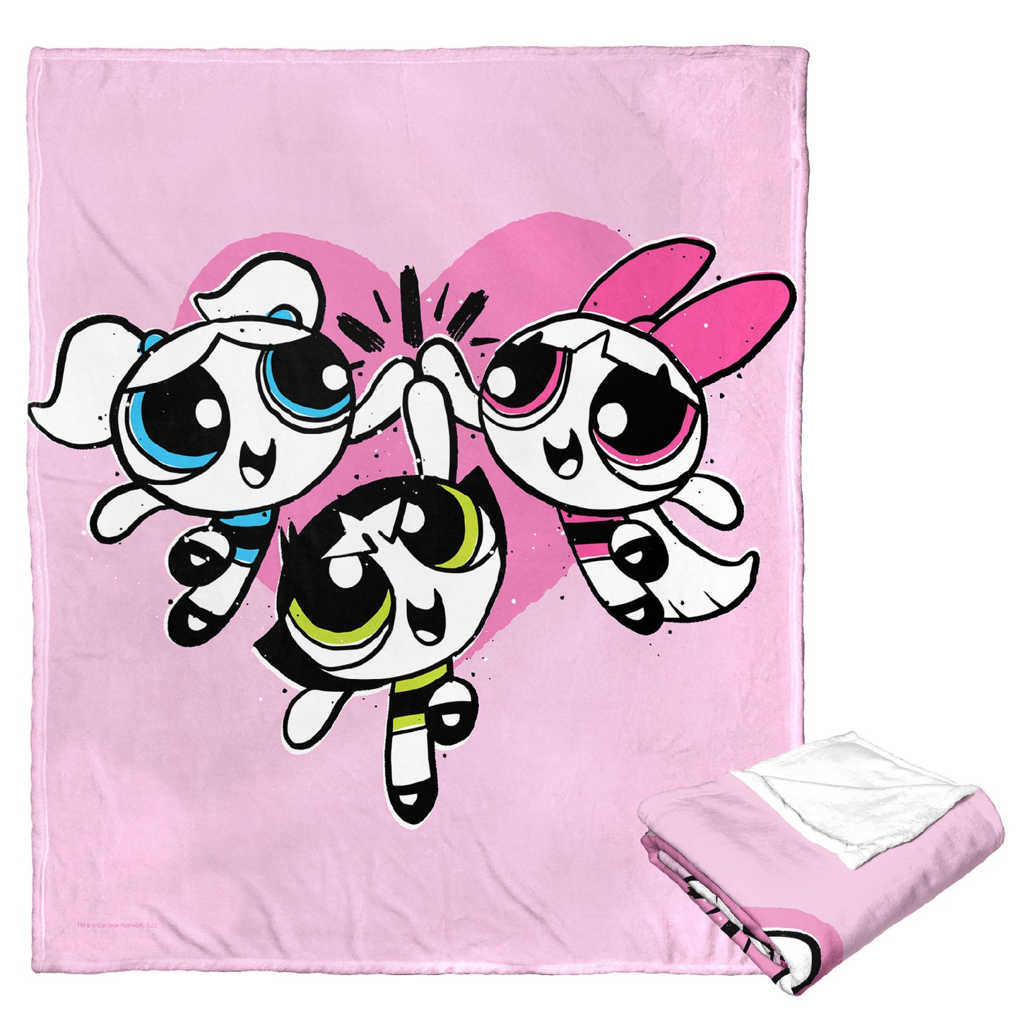 POWERPUFF GIRLS, Power Puff together, Silk Touch Throw Blanket, 50"x60"