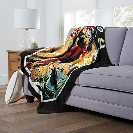 DC Comics Batman "Villainous Origins" Throw Blanket 50"x60"