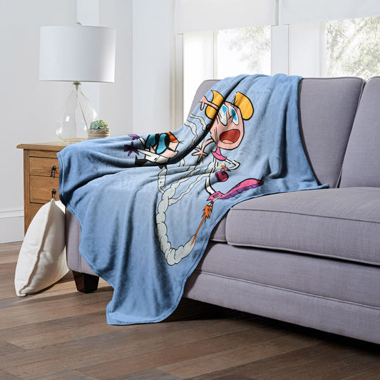 Cartoon Network's Dexter's Laboratory Test Run Throw Blanket 50"x60"