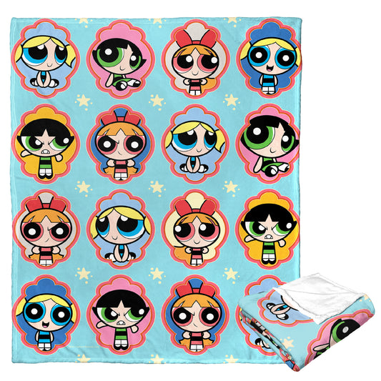 POWERPUFF GIRLS, Classic Expressions, Silk Touch Throw Blanket, 50"x60"