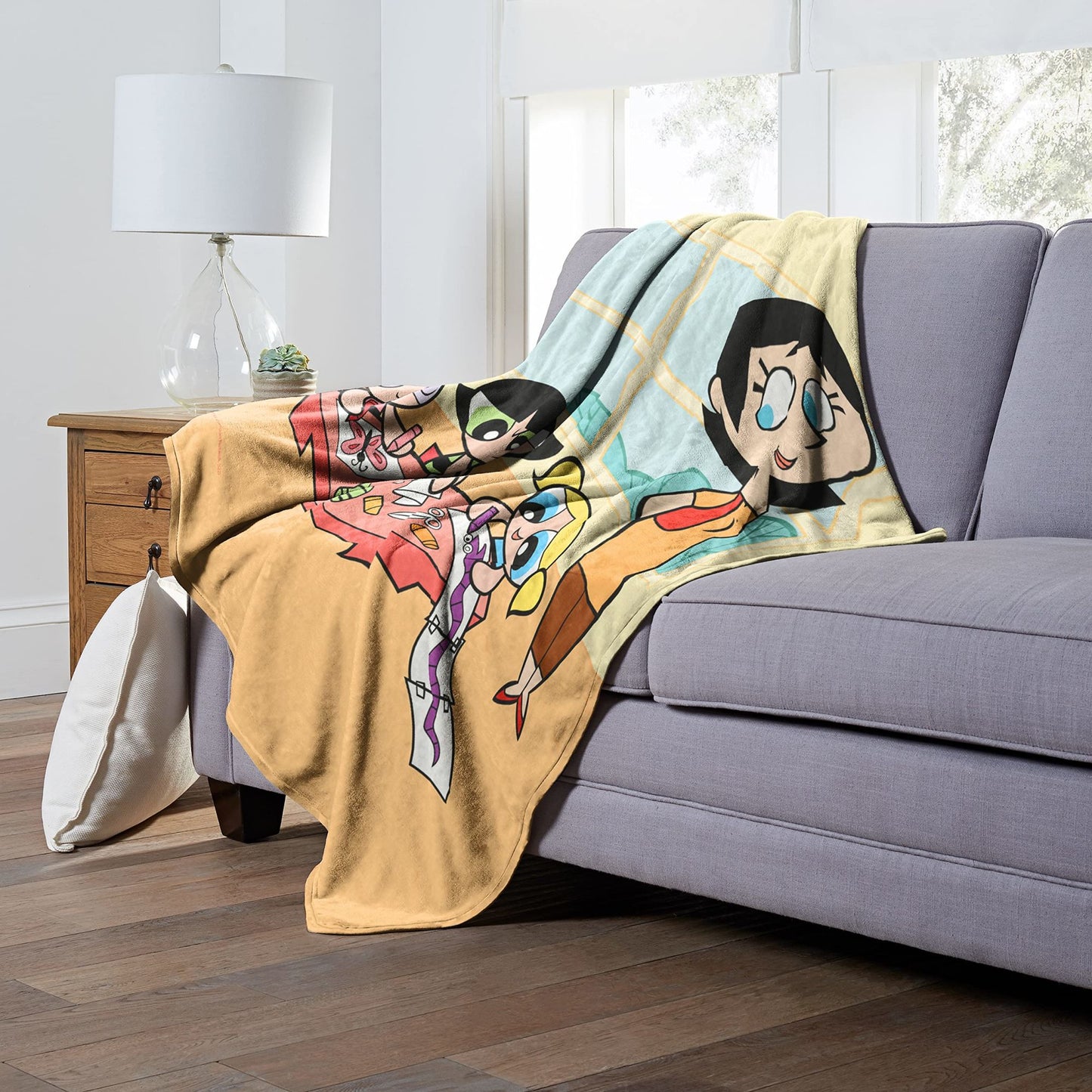 POWERPUFF GIRLS Classtime Fun Throw Blanket 50"x60"