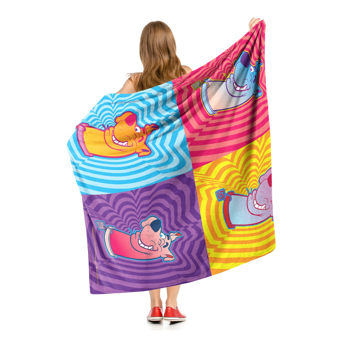 Scooby Doo, Scooby Geometrics Throw Blanket 50"x60"