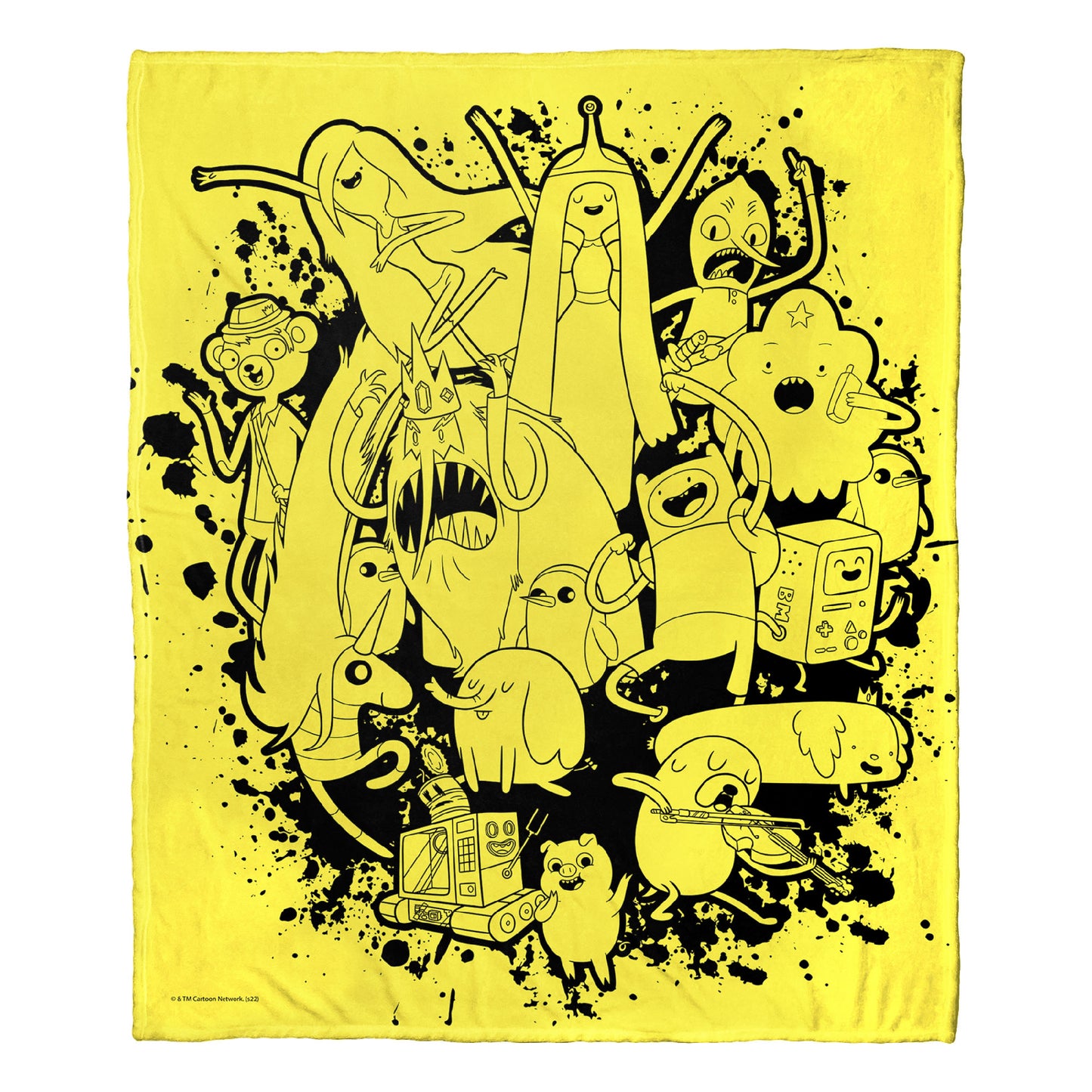 Adventure Time Inked Friends Throw Blanket 50"x60"