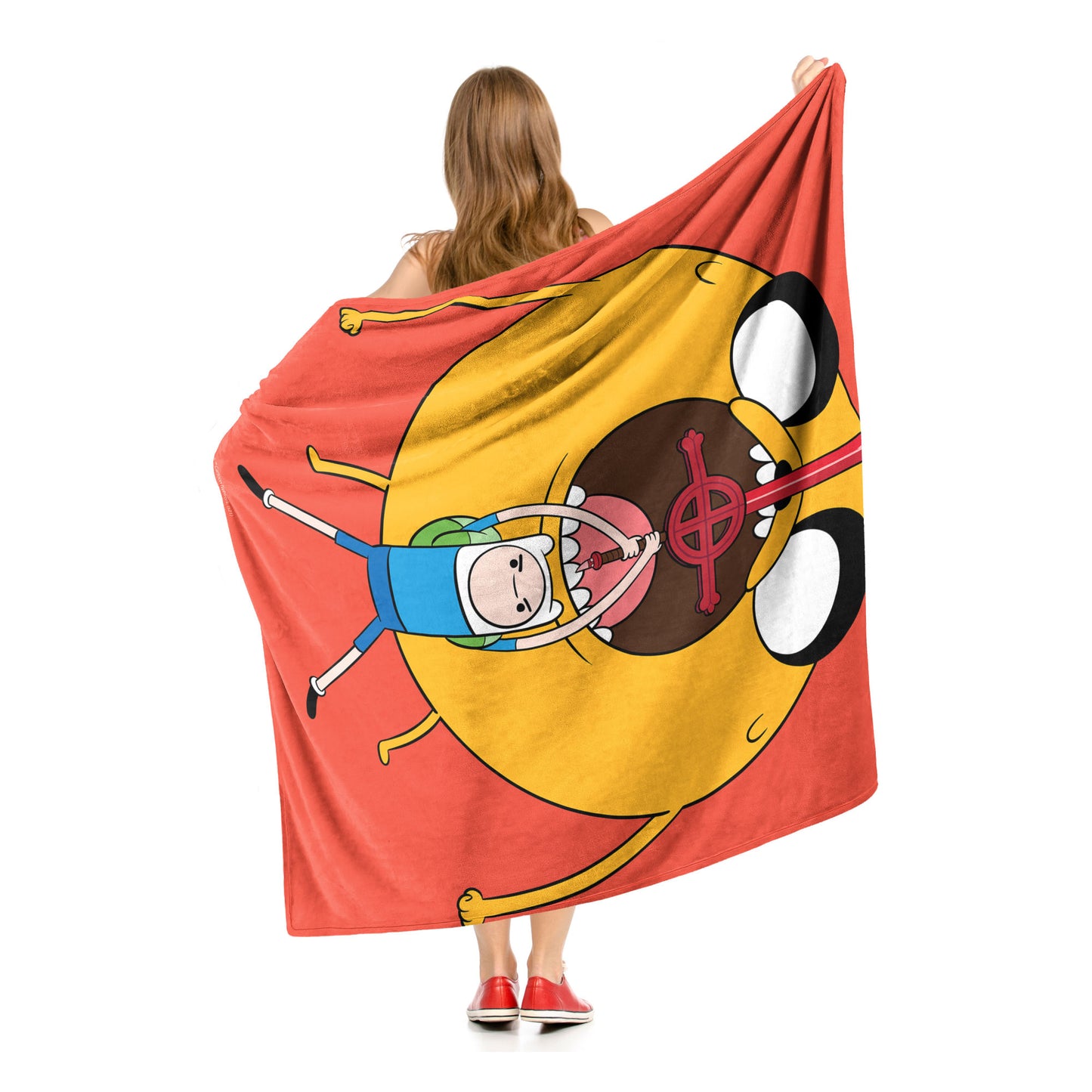 Adventure Time, Round Boy Throw Blanket 50"x60"
