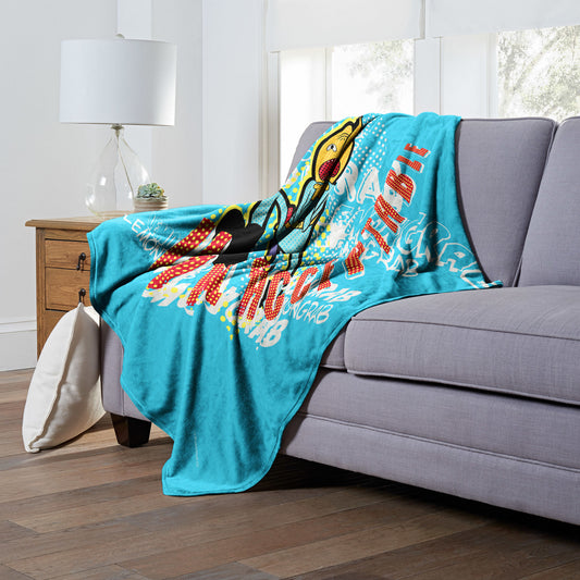 Adventure Time Unacceptable Comic Throw Blanket 50"x60"