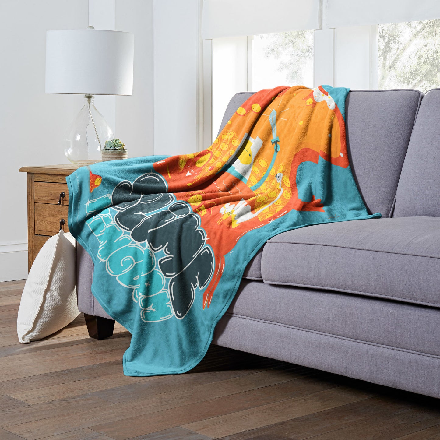 Adventure Time, Slime Kingdom Throw Blanket 50"x60"