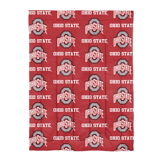Ohio State University Buckeyes Twin Rotary Bed In a Bag Set