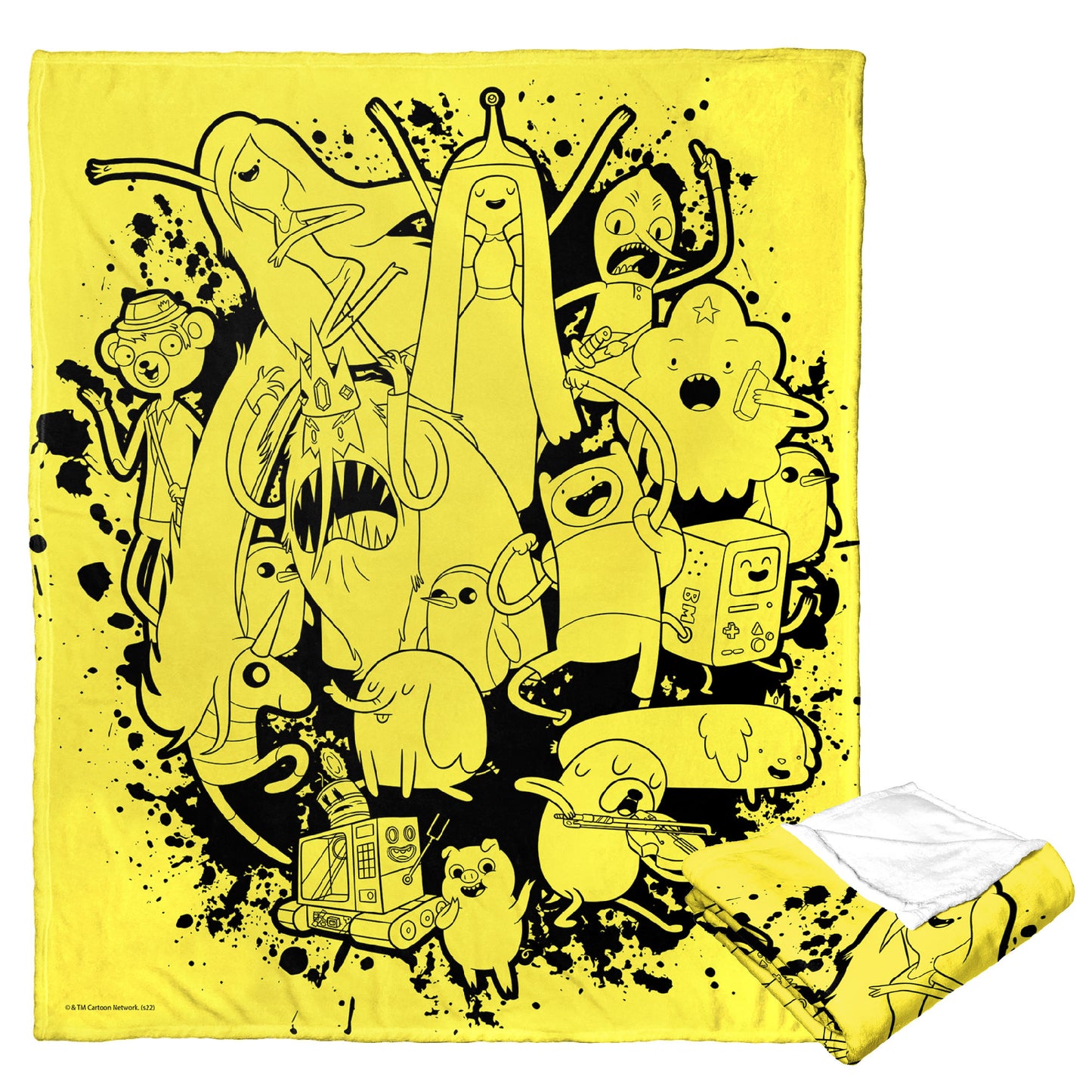 Adventure Time Inked Friends Throw Blanket 50"x60"