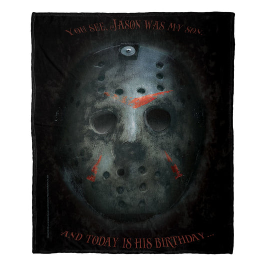 Friday the 13th Today is His Birthday Throw Blanket 50"x60"