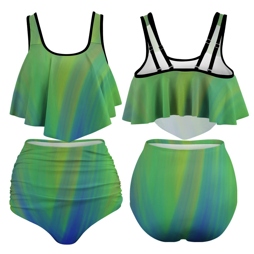 Women's Stretchy Multicolor Bikini Swimsuits