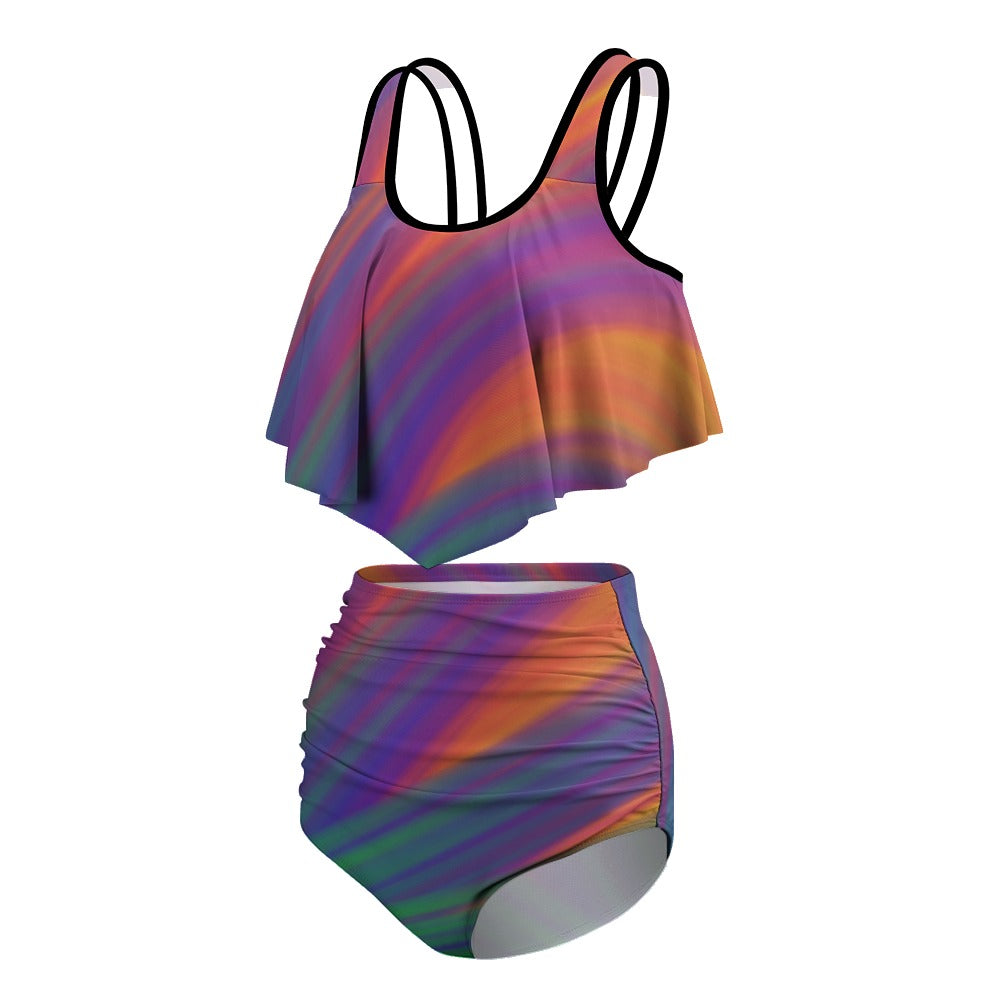 Women's Stretchy Multicolor Bikini Swimsuits