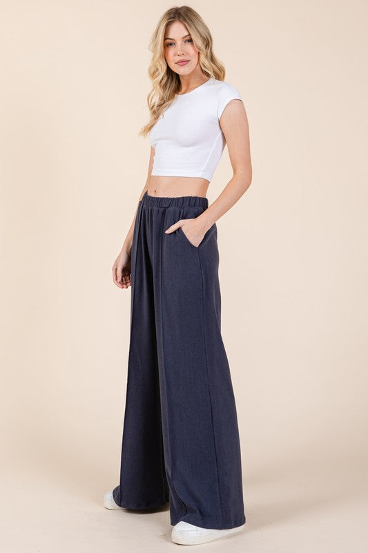 Wide Leg Pants with Pockets
