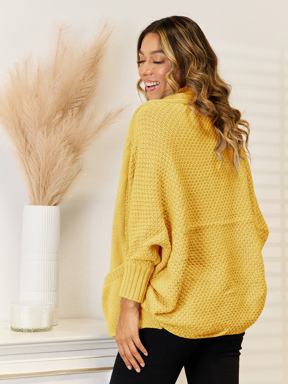 Open Front Cardigan with Pockets