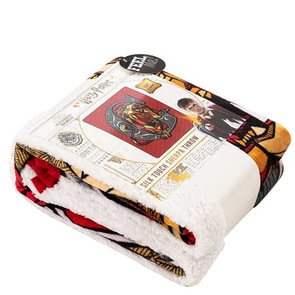 Harry Potter; Roar for Gryffindor Silk Touch Sherpa Throw Blanket; 40" x 50"