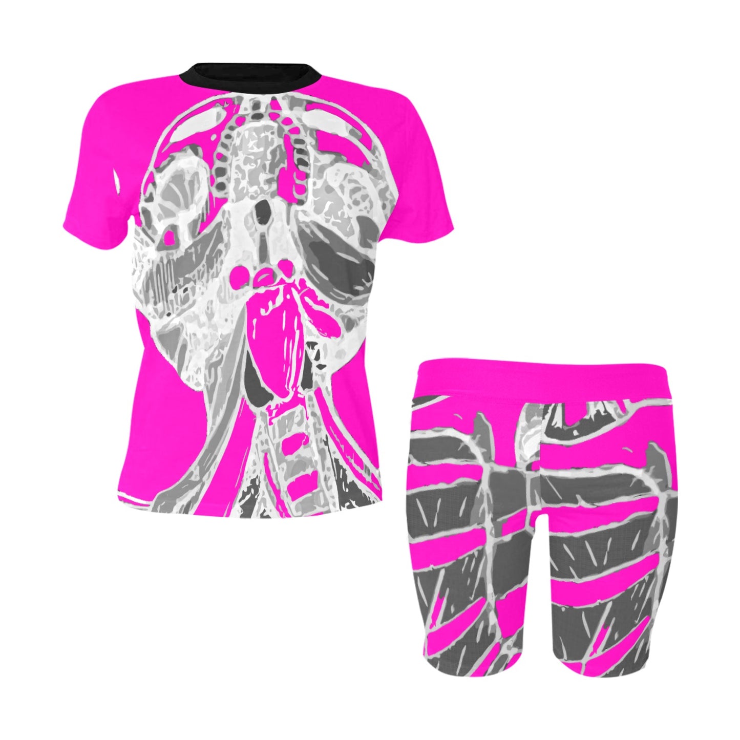 Women's Two-Piece Yoga Shirt & Shorts Sets