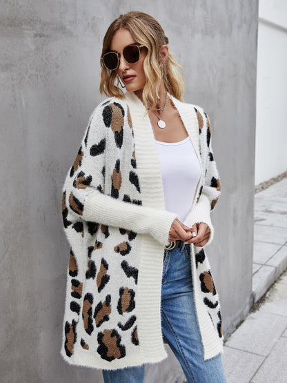 Leopard  Fuzzy Cardigan