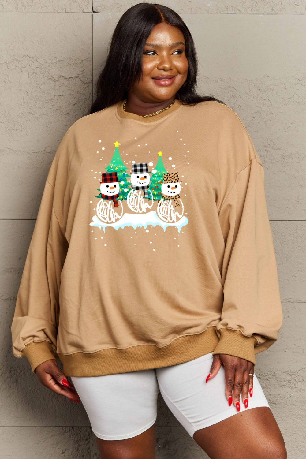 Graphic Round Neck Sweatshirt