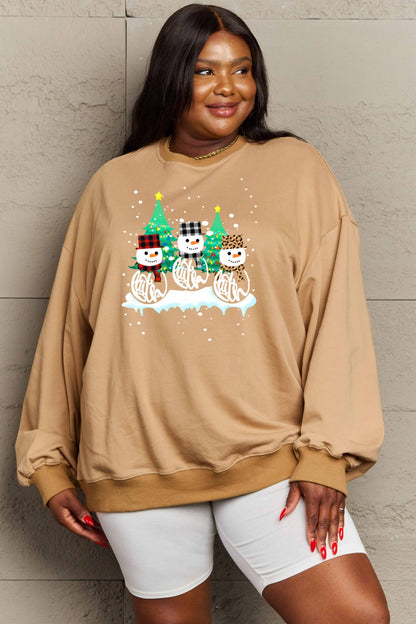 Graphic Round Neck Sweatshirt