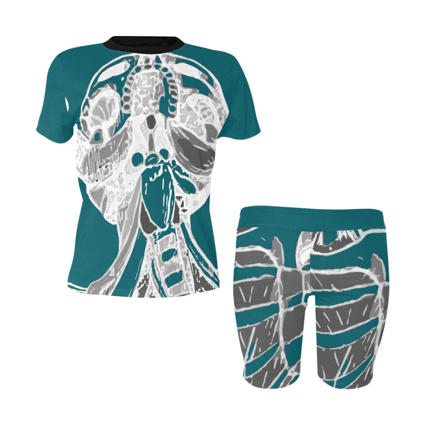 Women's Two-Piece Yoga Shirt & Shorts Sets