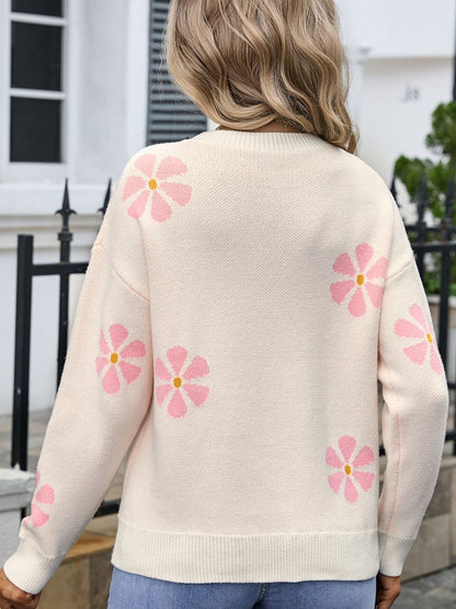 Round Neck Long Sleeve Sweater