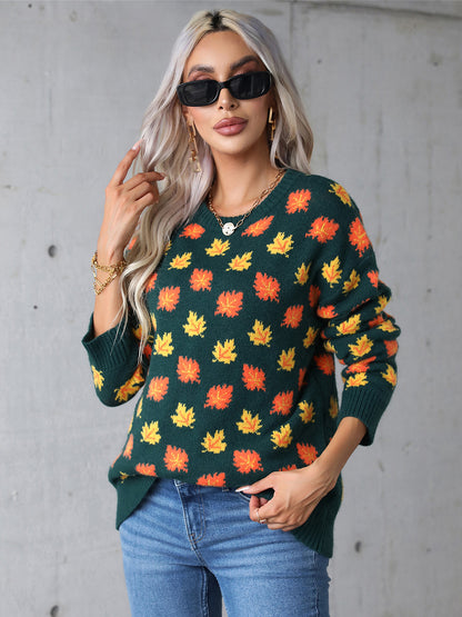 Round Neck Long Sleeve Sweater