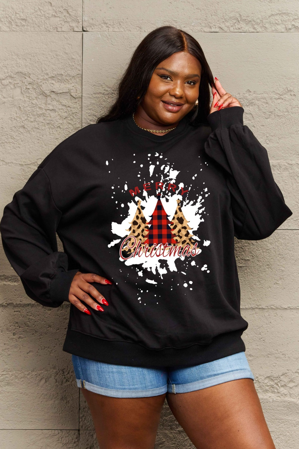 MERRY CHRISTMAS Graphic Sweatshirt