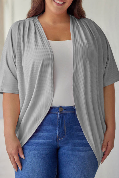 Plus Ribbed Cocoon Cover Up