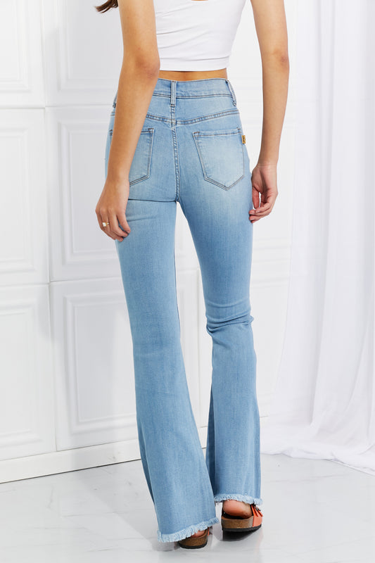 Button Flare Jeans