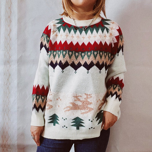 Christmas Element Long Sleeve Sweater