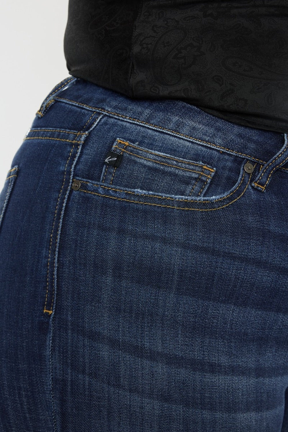 Mid Rise Slim Flare Jeans