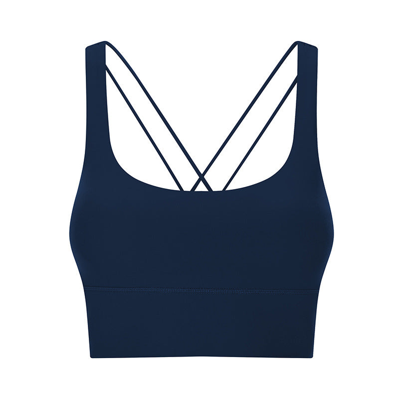 Double-Strap Cross-Back Sports Bra