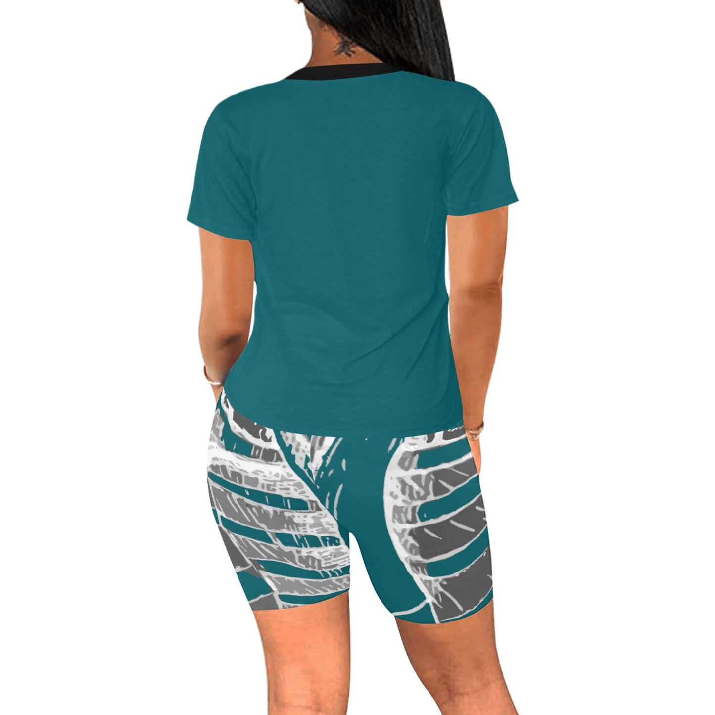 Women's Two-Piece Yoga Shirt & Shorts Sets