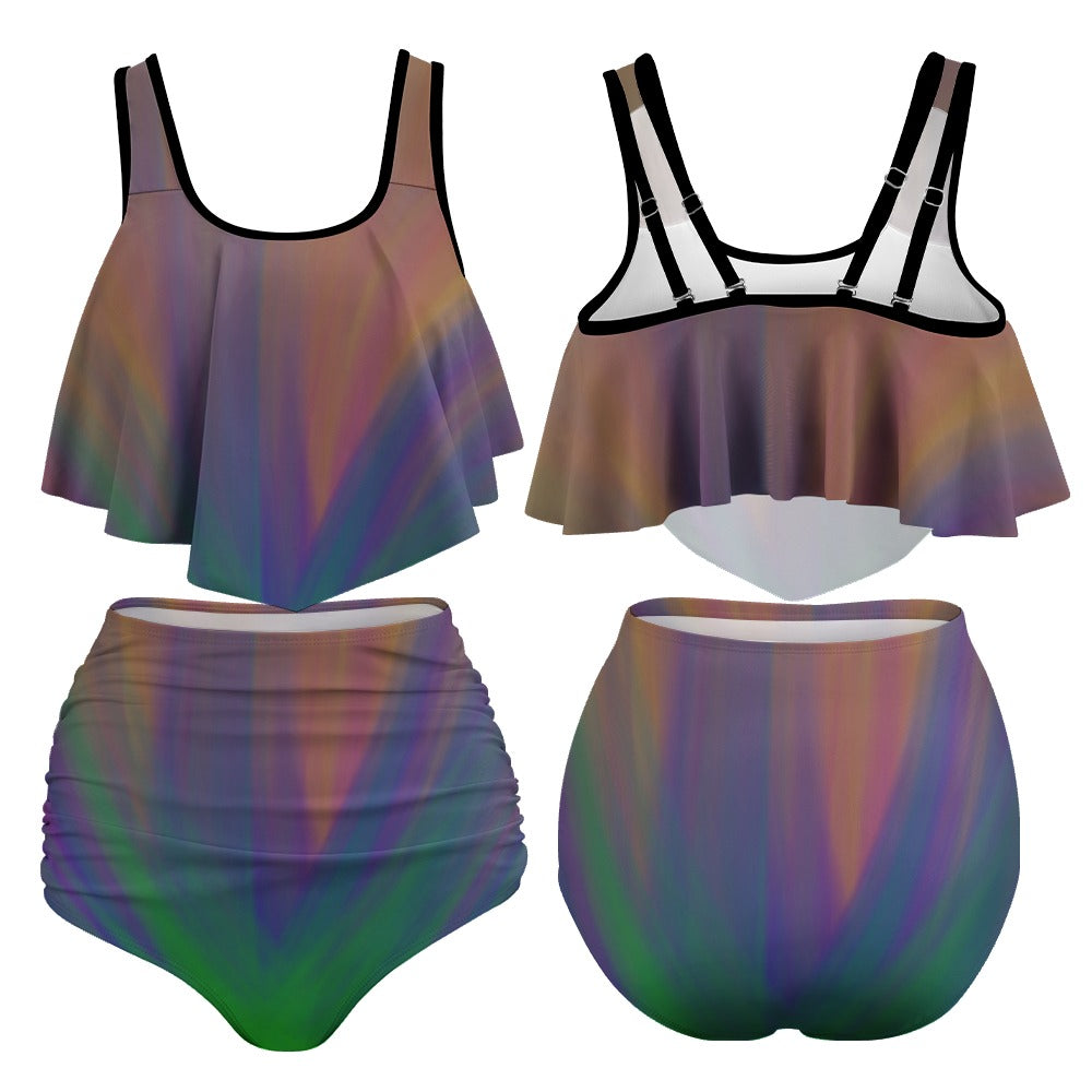 Women's Stretchy Multicolor Bikini Swimsuits