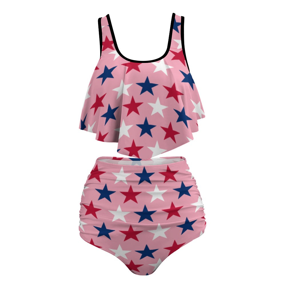 Women's Stretchy 4th of July Bikini Swimsuits