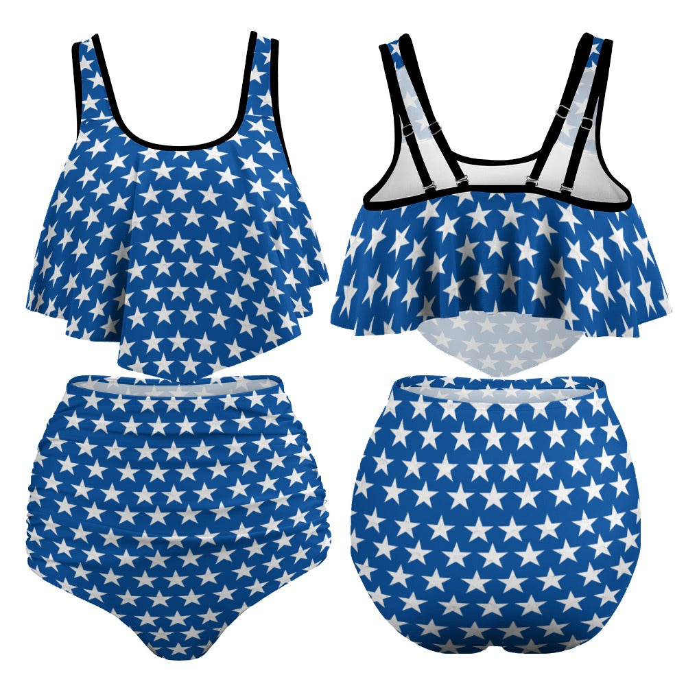 Women's Stretchy 4th of July Bikini Swimsuits