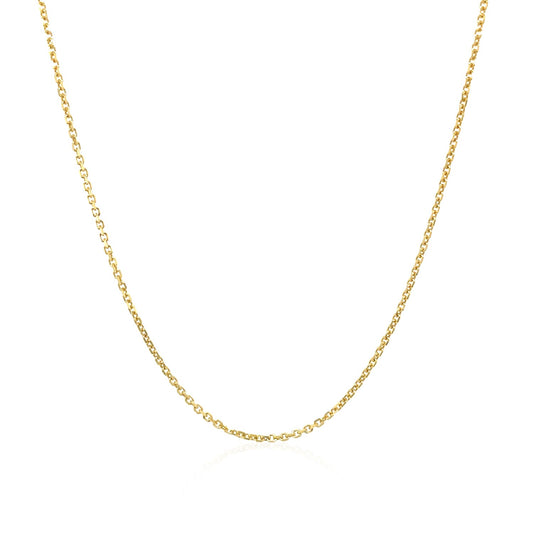10k Yellow Gold Cable Chain (1.10 mm)