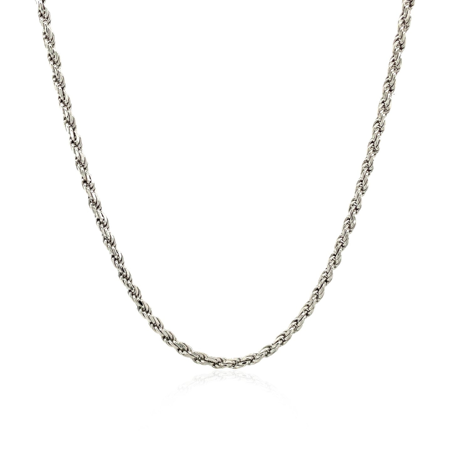 Sterling Silver Diamond Cut Rope Style Chain (1.80 mm)