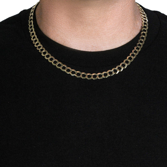 10k Yellow Gold Curb Chain (8.20 mm)