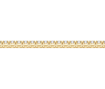 Lab Grown Round Diamond Tennis Bracelet in 14k Yellow Gold (7 cctw F/G VS2/SI1)