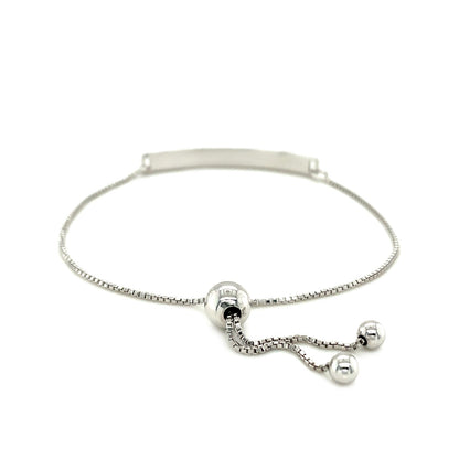 Sterling Silver Adjustable I Love You to the Moon & Back Bracelet