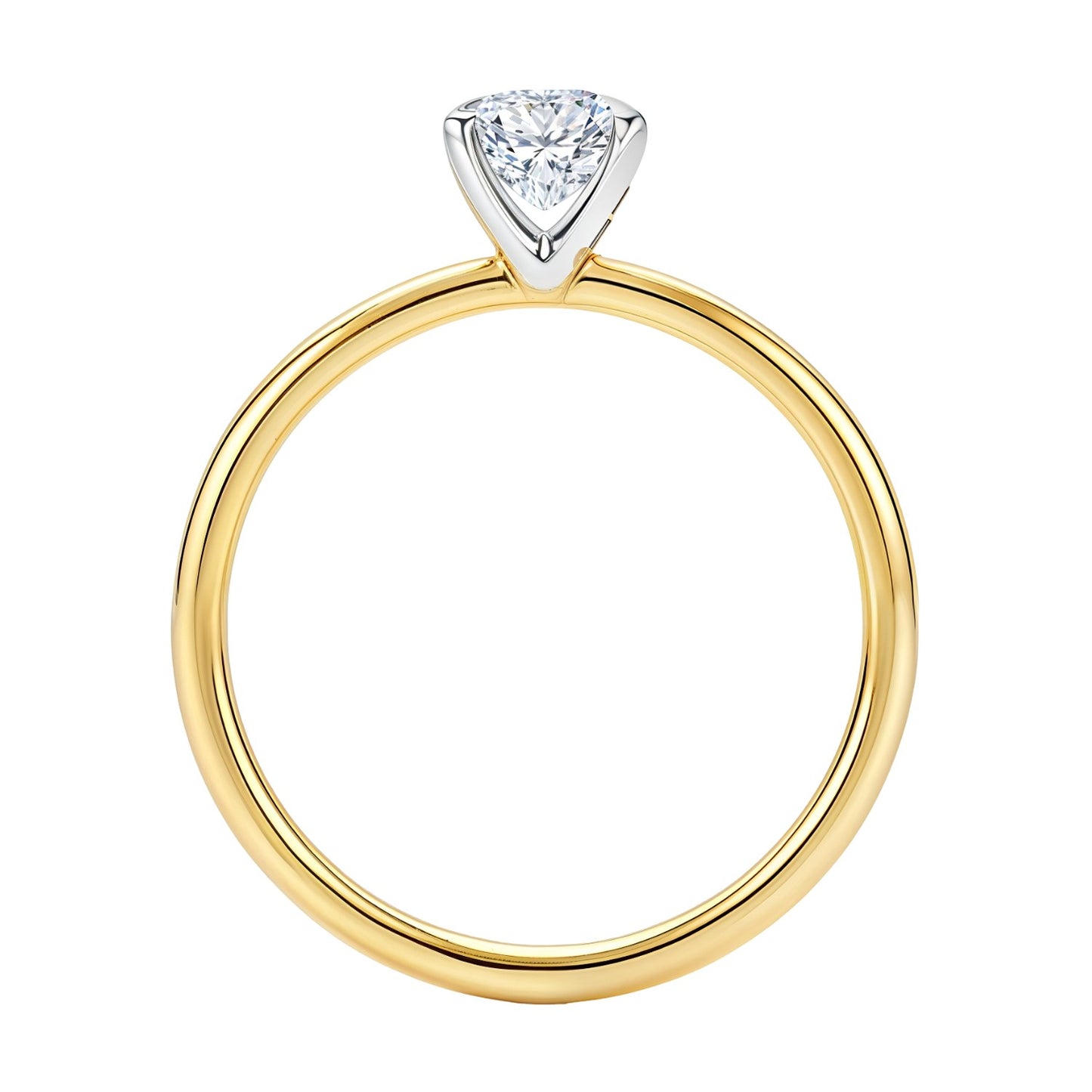 1.50Ct Emerald Lab Grown IGI G/VS1 Diamond Ring in 14K Yellow Gold