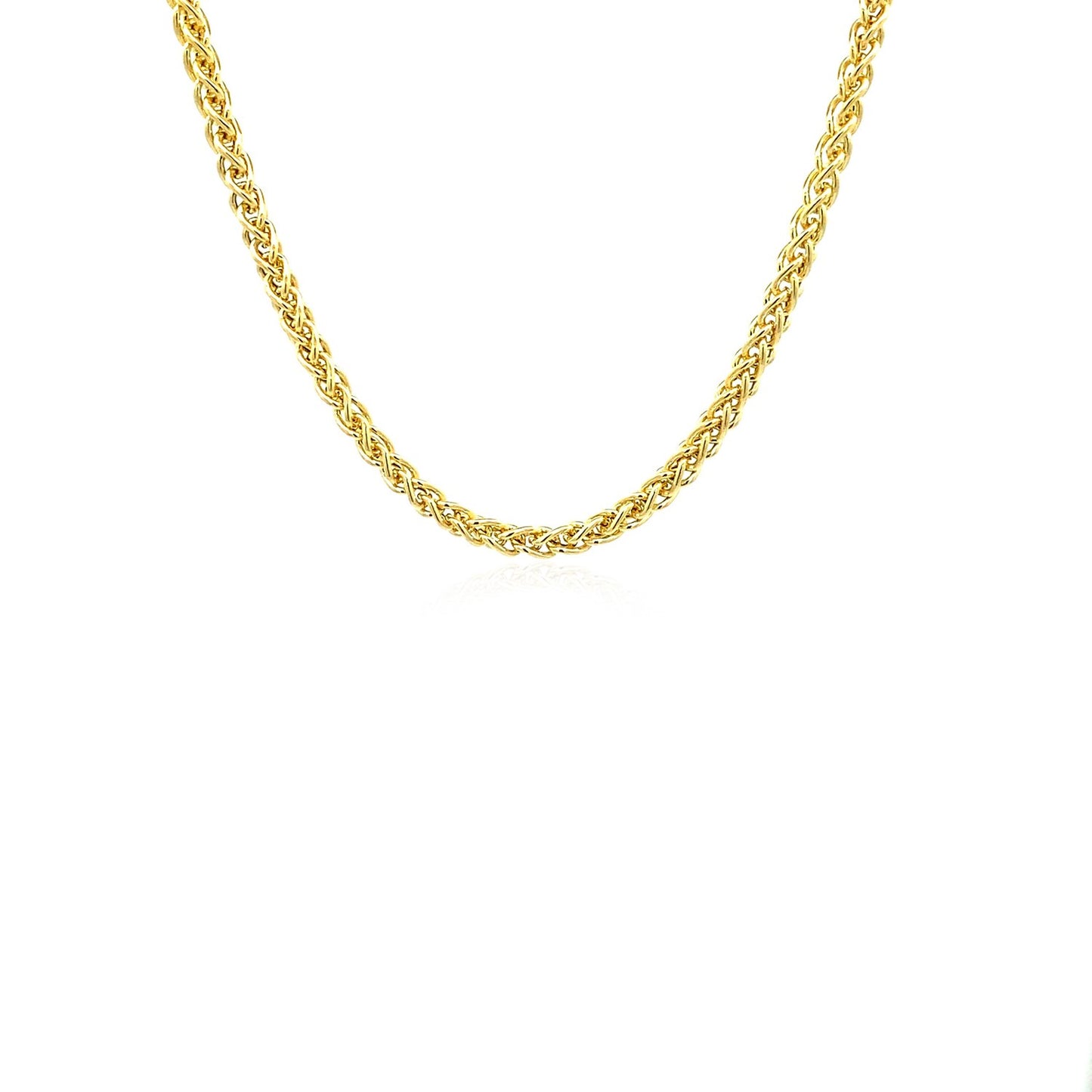 14k Yellow Gold Light Weight Wheat Chain (2.80 mm)