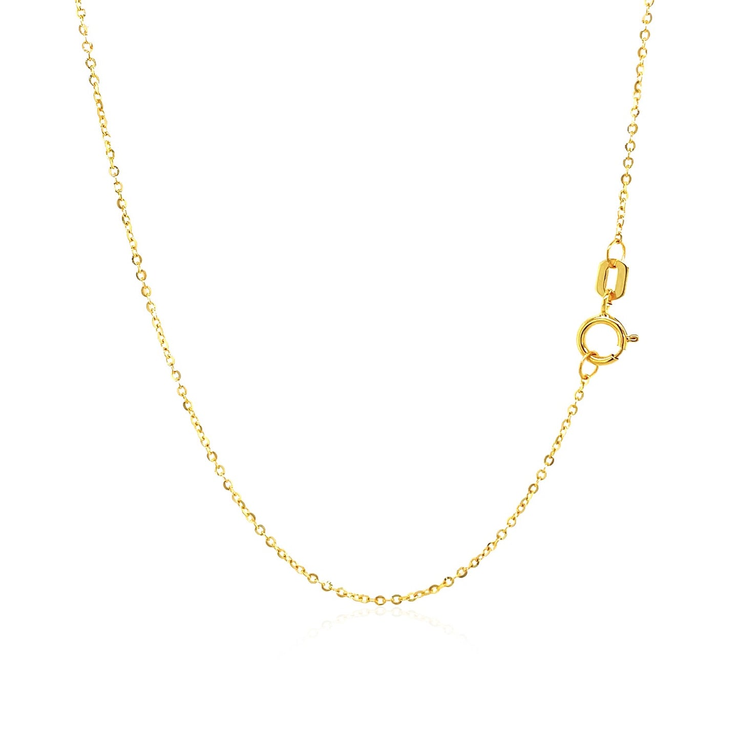 14k Yellow Gold Necklace with Eight Pointed Star & Beads