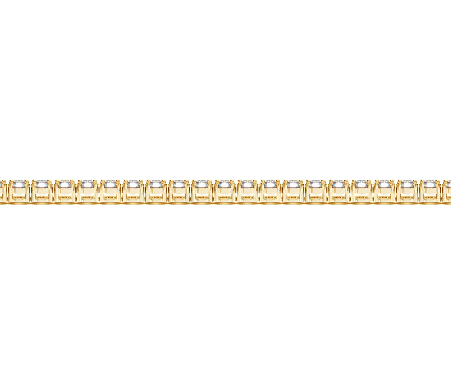 Lab Grown Round Diamond Tennis Bracelet in 14k Yellow Gold (4 cctw F/G VS2/SI1)