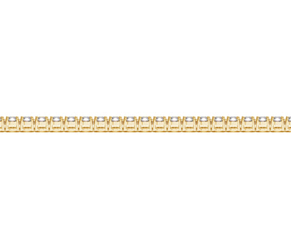 Lab Grown Round Diamond Tennis Bracelet in 14k Yellow Gold (4 cctw F/G VS2/SI1)