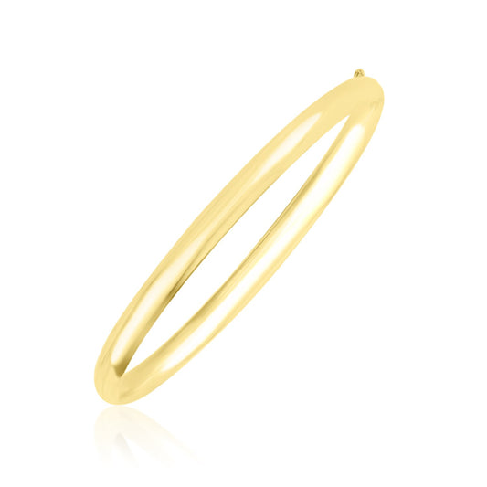 10k Yellow Gold Dome Style Bangle