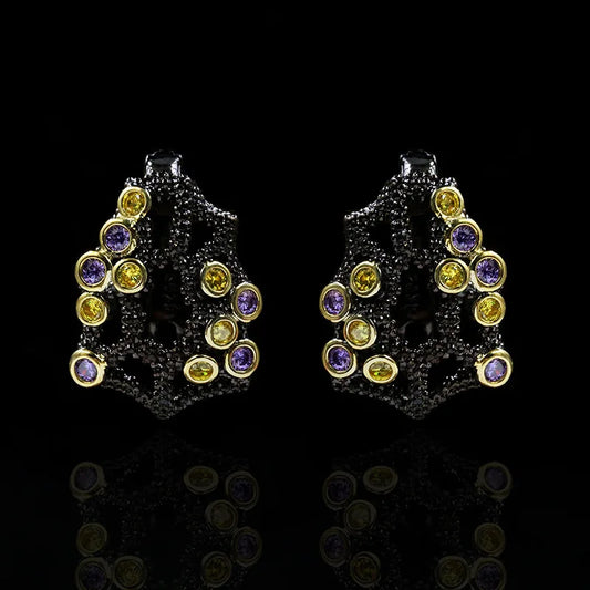 Geometric Zircon Earrings er