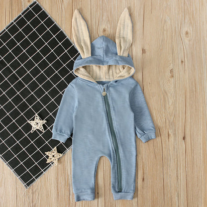 Girl's & Boy's Easter Bunny Hooded Rabbit Ears Jumpsuits