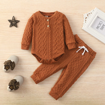 2-piece Fall Sets! Boy's & Girl's Knit Sweater & Pants Outfits